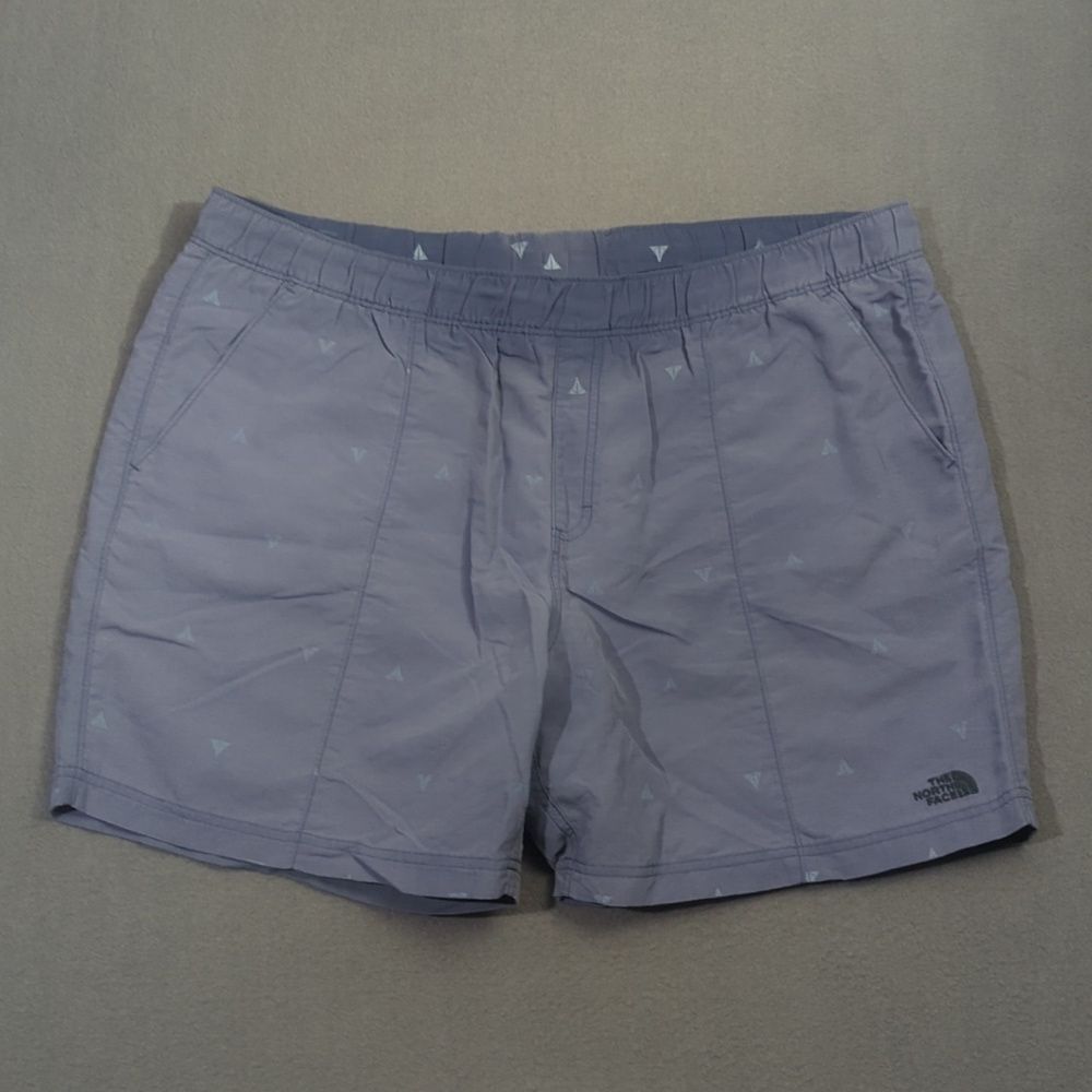 The North Face Swim Trunks Men's XXL Blue Pattern Class V Pull On Faded